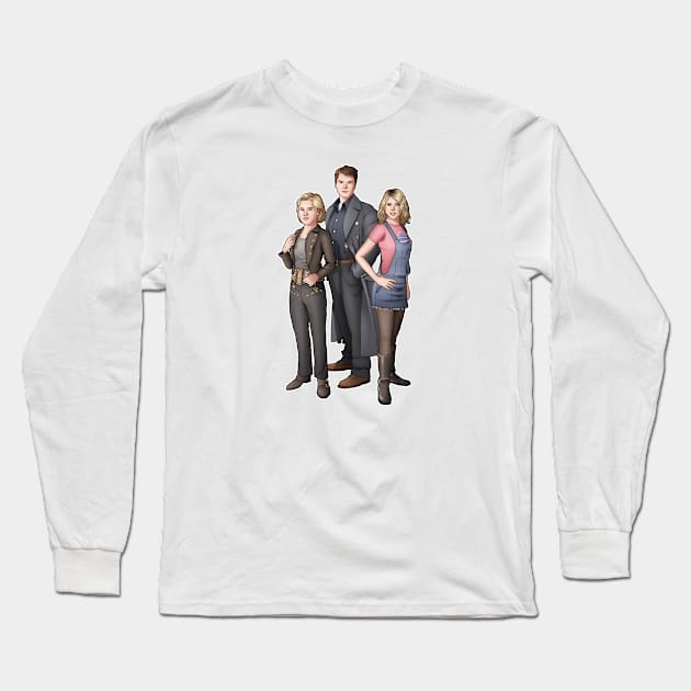 Children of Time - Three Long Sleeve T-Shirt by eclecticmuse